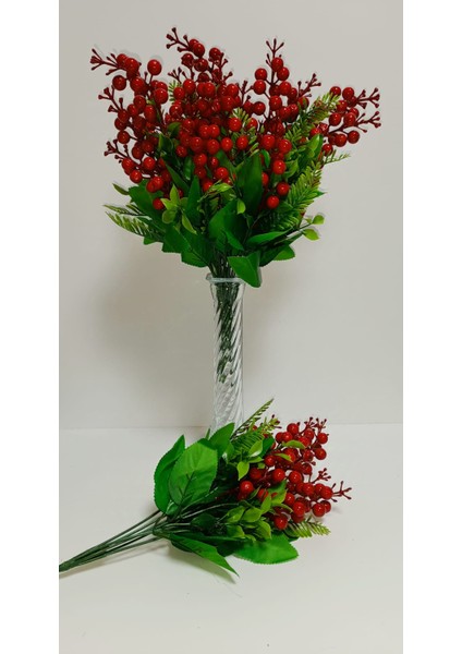 3 Demet, Yapay 1. Kalitecanlı Renk ve Gerçek Ebatlarda 40 cm 7 Dallı Kokina Çiçeği fiyatları