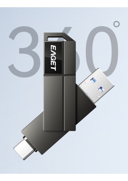 CF33 128Gb.Type-C ve Usb 3.2 Type-C Girişli Tüm Cihazlara iphone 15/16 Serisine Uygun Yüksek Hızlı Otg Flash Bellek Çift Giriş Metal Sağlam Orjinal