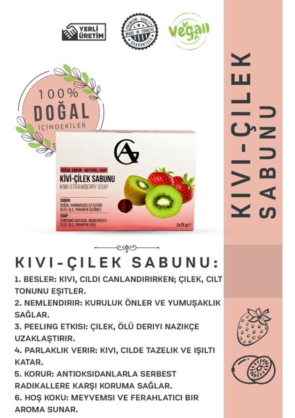 Cıld Canlandırır Doğal Kivi ve Çilek Sabunu