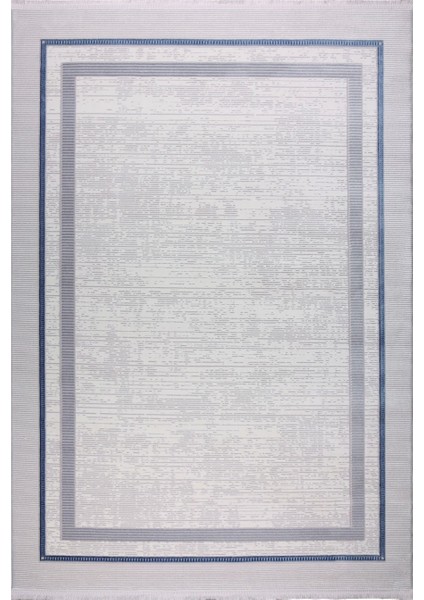 Elit 29159A Gri Mavi Akrilik Makine Halısı