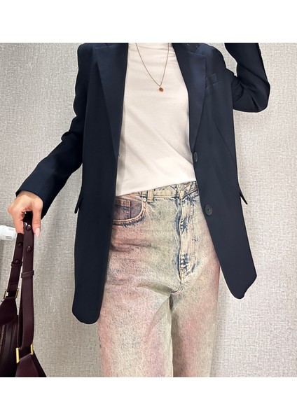 Marka Model Taşlı Bordo Yıkamalı Denim Pantolon