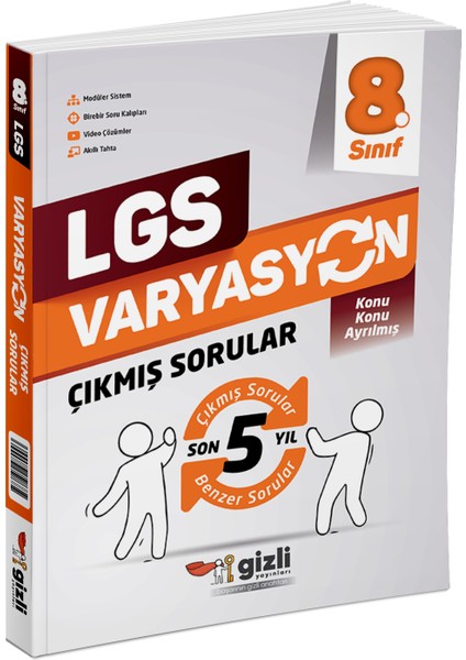 Lgs Varyasyon Son 5 Yıl Konu Konu Çıkmış Sorular Gizli Yayınları