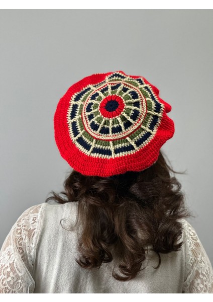 El Örgüsü Renkli Desenli Kadın Fransız Ressam Bere fiyatları