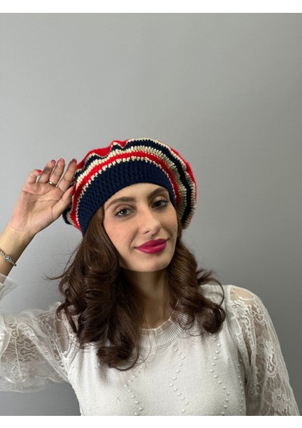 El Örgüsü Renkli Desenli Kadın Fransız Ressam Bere fırsatları