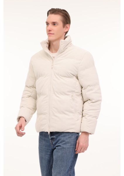 ML VELVET COAT 24057 4PR Gri Erkek Kısa Kaban