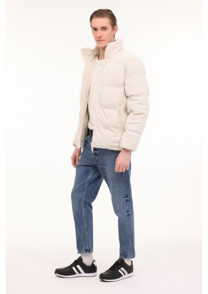 ML VELVET COAT 24057 4PR Gri Erkek Kısa Kaban modelleri