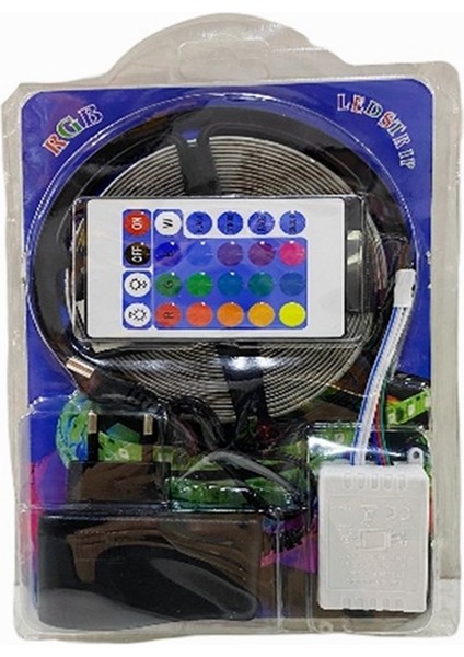 Serit Renkli LED Strip Kumandalı Rgb PR2835 fiyatları