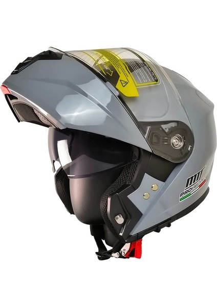 966 V2 Çene Açılır Nardo Gri Kask