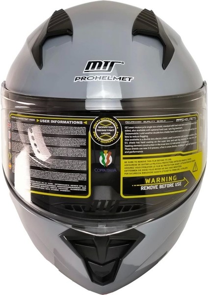 966 V2 Çene Açılır Nardo Gri Kask