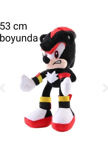 (53CM ) Mavi Dev Sonic Boom Büyük Boy Kirpi Sonic Peluş Oyuncak