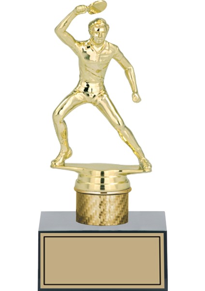 Kişiye Özel Masa Tenisi Erkek Figürlü Kupa-Okul Kupası-Ödül Kupası-Turnuva Kupası 19 cm MASATENISIERKEK-FG001-19CM-B BOY