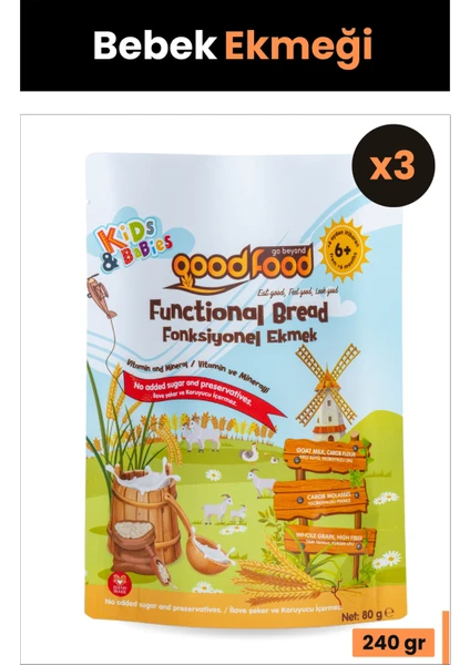 GOOD FOOD FONKSİYONEL BEBEK EKMEĞİ 240 gr