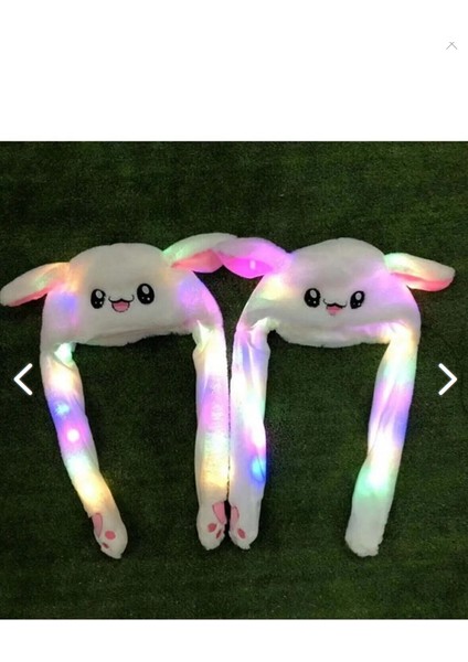 Hediyelik Kulakları Hareket Eden Işıklı 4 Modlu LED Yanan Oynayan Kulaklı Peluş Şapka fiyatları
