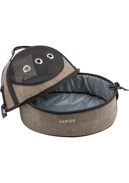 Üç Fonksiyonlu Kedi ve Köpek Ufo Bag Çanta Kahverengi 48X32X45 cm