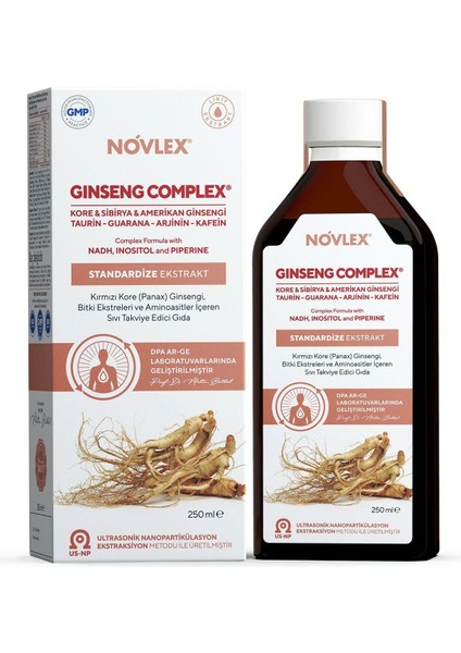 Ginseng Complex Kore Içeren Sıvı Takviye Edici Gıda 250ML