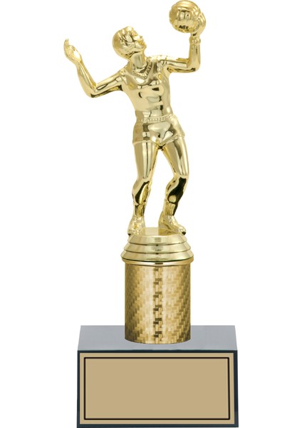 Kişiye Özel Voleybol Kadın Figürlü Kupa-Okul Kupası-Ödül Kupası-Turnuva Kupası 23 cm VOLEYBOLKADIN-FG001-A-23CM