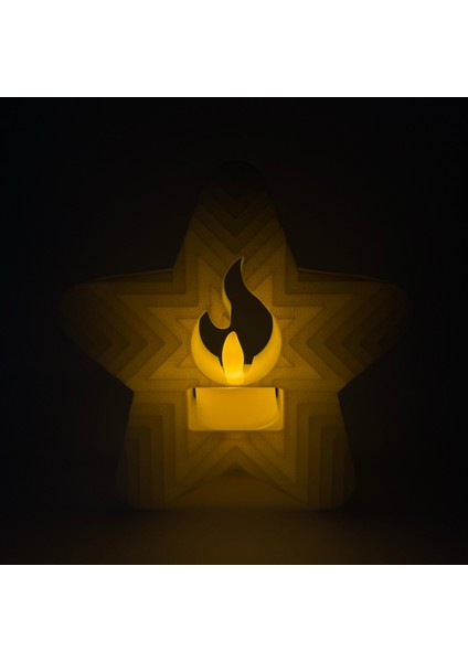 Star Flame Dekoratif Lamba