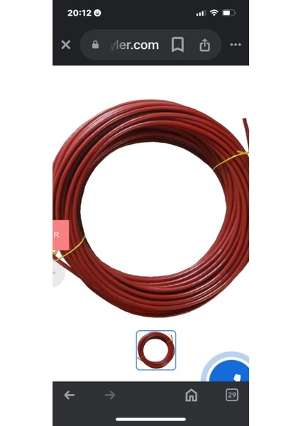 Dorse Çatı Halatı 33 mt