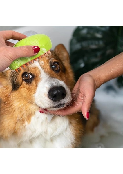 Elektrikli Buharlı Kedi ve Köpek Bakım Yumuşak Silikon Fırça ( Kedi Köpek Bakım Tarağı)