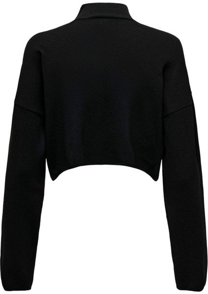 Only Onlbodrum Cropped Pullover Knt Kadın Siyah Kazak - 15333125 fiyatları