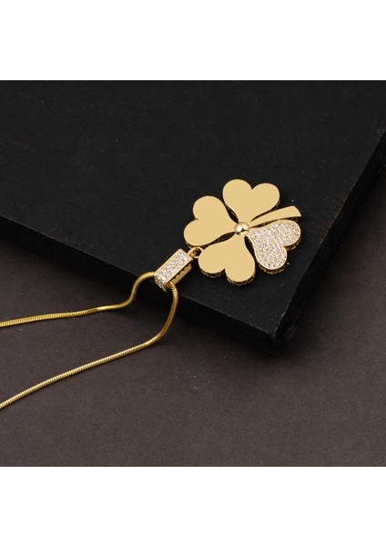 Yonca 14 Ayar Altın Kolye Büyük Boy fiyatları