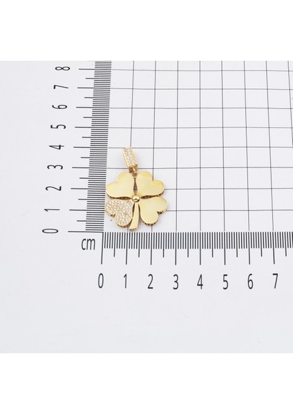 Yonca 14 Ayar Altın Kolye Büyük Boy modelleri