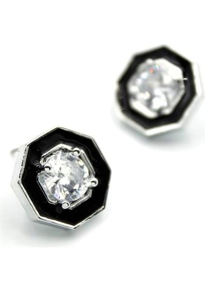 Kare Serenay Küpe - Gümüş