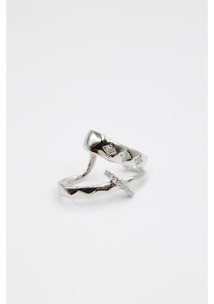 Taşlı Kıkırdak Küpe - Gümüş fiyatları