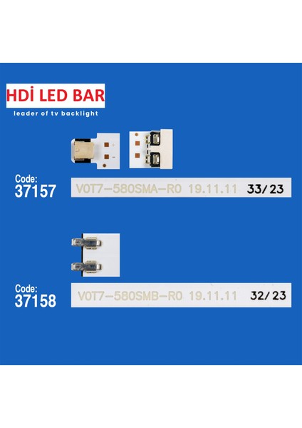 Samsung, UE58AU7000, 58TU7000 LED Bar, 58TU7100, 58TU6900, 58TU8000 LED Bar, V0T7-580SMA-R0, V0T7-580SMB-R0, BN96-50458A, BN96-50459A