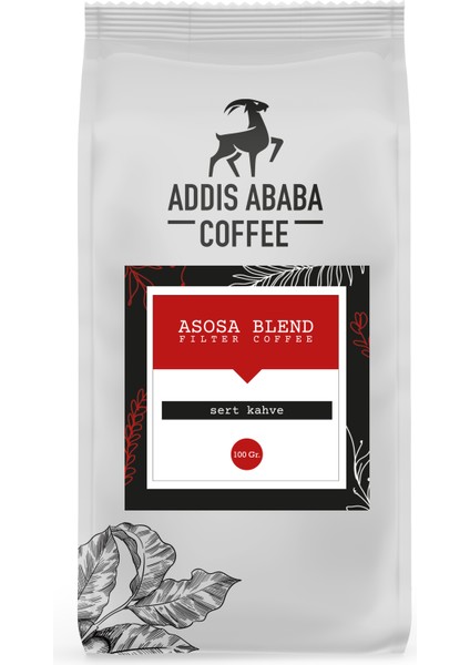 Addis Ababa Coffee Coffee 5X100 gr Orijinal Etiyopya Kahveleri / Çekirdek Kahve