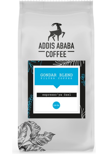 Addis Ababa Coffee Coffee 5X100 gr Orijinal Etiyopya Kahveleri / Çekirdek Kahve