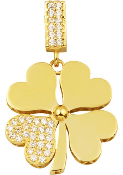 Yoncalı Altın Kolye Ucu 14 Ayar