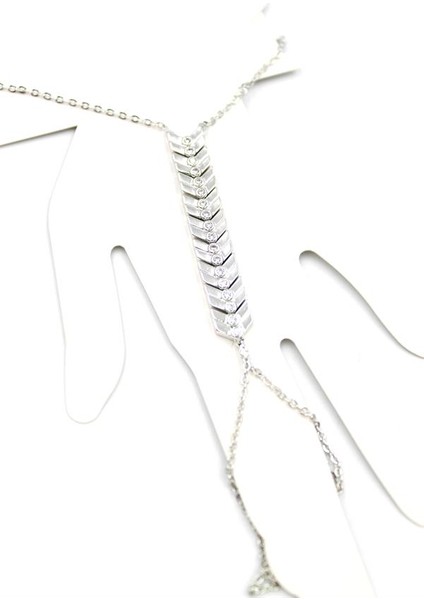 Taşlı Şahmeran Bileklik - Gümüş