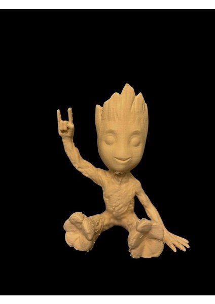 Groot Ahşap Adam 3D Figür