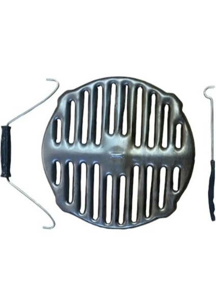 3'lü Soba Kazanı Izgarası - Taşıma - Tutacak - Çengel Seti