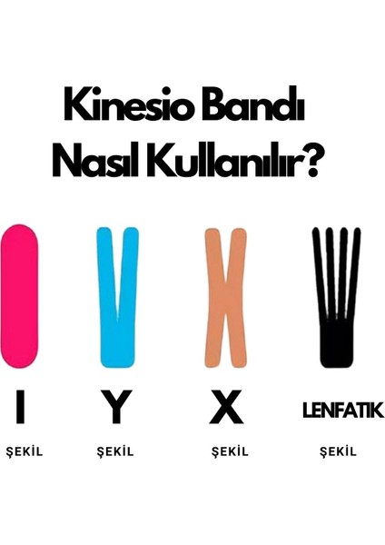 Agrı Bandı Bel Diz Omuz Boyun Sırt Bacak Agrı Bandı Yüksek Kalite Kinezyo Bant Kutulu