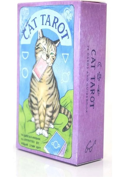 Cat Tarot Kedi Tarot Kağıdı 78 Kartlı Kedi Temalı Tarot Des