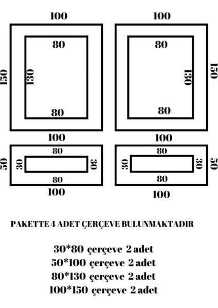 Boyanabilir Duvar Çıtası 2,5 cm (Kesimli Hazır Paket)