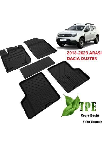 Dacia Duster Havuzlu Paspas Siyah 2018 2019 2020 2021 2022 2023