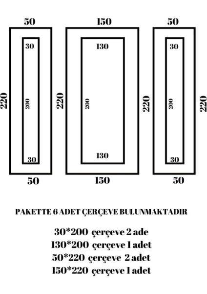 Boyanabilir Duvar Çıtası 2,5 cm (Kesimli Hazır Paket)