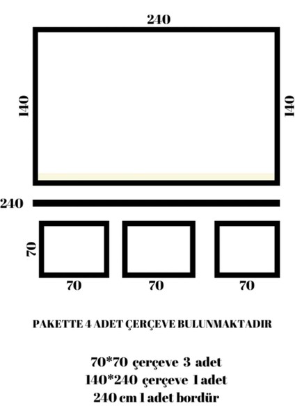 Boyanabilir Duvar Çıtası 2,5 cm (Kesimli Hazır Paket)