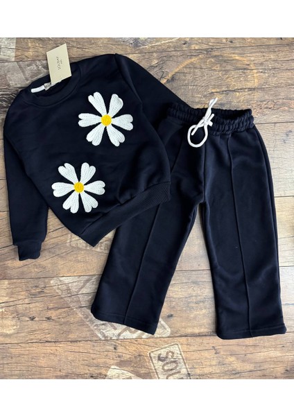 Çocuk Örme Detaylı 2li Alt Üst Eşofman Takımı Ispanyol Model fırsatları