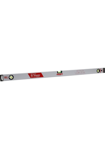 Mıknatıslı Su Terazisi (PRM100) 100 cm