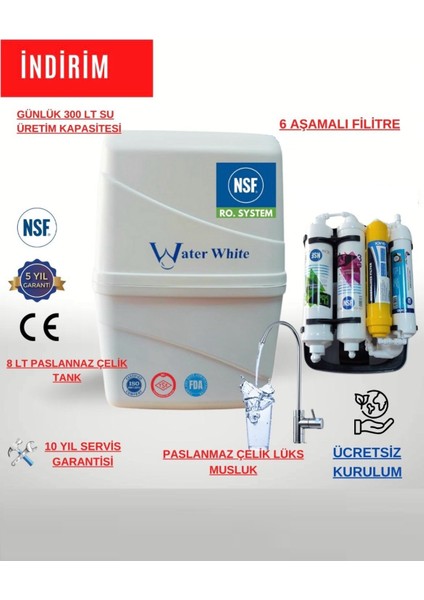 8 Litre Paslanmaz Çelik Tanklı Su Arıtma Cihazı fiyatları