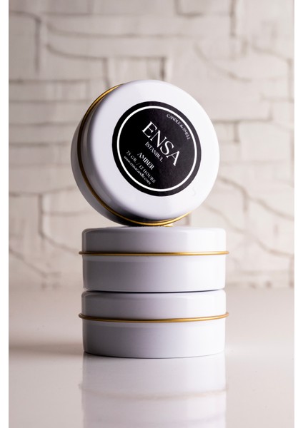 Amber Kokulu Teneke Mum 75 Gr.