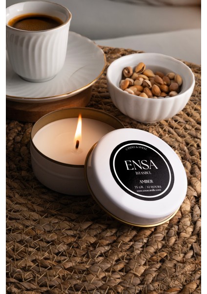 Amber Kokulu Teneke Mum 75 Gr. modelleri