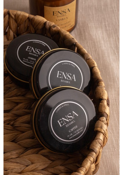 Amber Kokulu Teneke Mum 75 Gr.