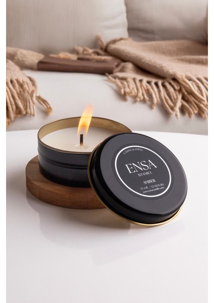 Amber Kokulu Teneke Mum 75 Gr. fiyatları