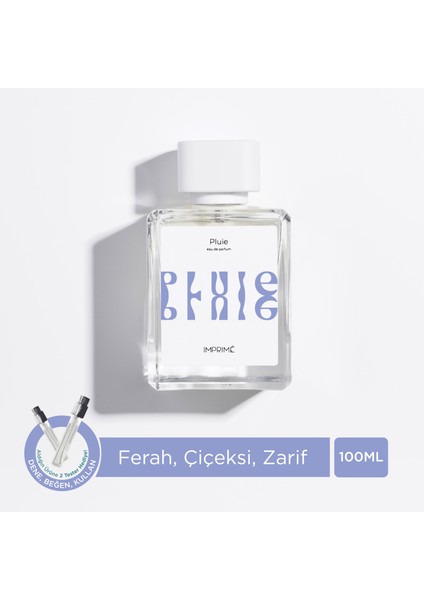 Imprimé Pluie Edp 100 ml Parfüm | Ferah Çiçeksi | Bergamot, Pembe Biber, Yağmur, Gül, Yasemin, Çam, Misk