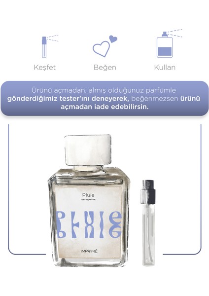 Imprimé Pluie Edp 100 ml Parfüm | Ferah Çiçeksi | Bergamot, Pembe Biber, Yağmur, Gül, Yasemin, Çam, Misk